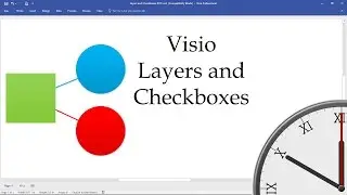 Слои и флажки Visio