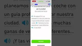 Let's read Spanish Duolingo #duolingo #languagelearning #study #duolingostories #spain