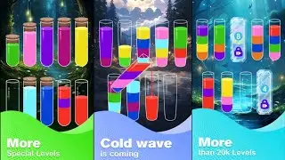 Water Sort Master Level 1- 10 Walkthrough Solution 