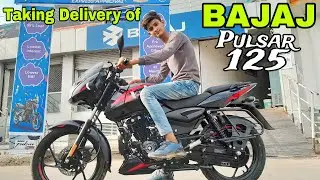 Taking Delivery Of New BIKE  Bajaj Pulsar 125 ||         Mr Vlog Mrj ||😍