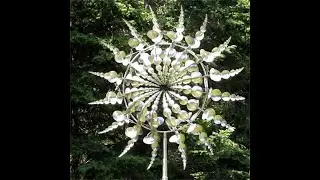 New Unique And Magical Metal Windmill Outdoor Dynamic Wind Spinners Garden Decoration