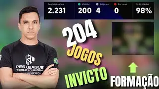 A TÁTICA que me deixou 204 JOGOS INVICTO na eFootball League!