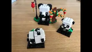 春节特供方头仔 Lego 40466 熊猫方头仔测评