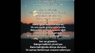 Turkish Song Lyrics Sen en güzelsin, 1 Hashem Atfeh