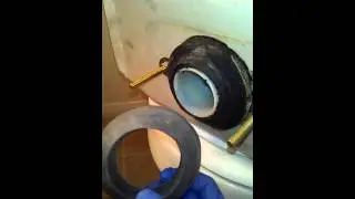 Замена уплотнительной прокладки на унитазе. Часть 1