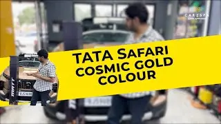 🤩MATTE PPF-TATA SAFARI(COSMIC GOLD)🫨|Pre-Process, PPF Application&Final looks #carcare #automobile
