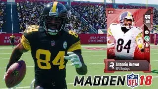 NFL REPLAYS ANTONIO BROWN! SPEED KILLS! | MADDEN 18 ULTIMATE TEAM GAMEPLAY