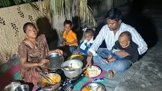 రాత్రిపూట దీపావళి పండుగ రోజు ఇంటి మిద్దపైన...బగారా అన్నం చికెన్ కూర చేశాను