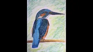 OİL PASTEL PAİNTİNG - HOW TO DRAW BİRD - YAĞLI PASTEL BOYA NASIL YAPILIR - PASTEL BOYA KUŞ ÇİZİMİ