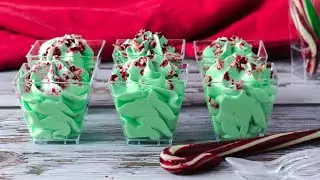 DLux Mini Dessert Cups Holiday Peppermint White Chocolate Mousse
