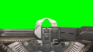 Typewriter simulation on green screen (Free download)