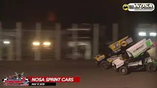 5/17/19 NOSA Sprint Car Highlights - River Cities Speedway