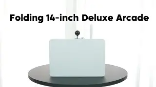 Folding 14-Inch Deluxe Arcade Machine 5000Games (White)