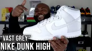 A REVIEW! NIKE DUNK HIGH 'VAST GREY'! ANOTHER RETAIL FIND!
