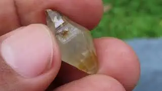 White Sapphire Crystal for Sri Lanka (Ceylon) 13.58 carats, 20.4 mm