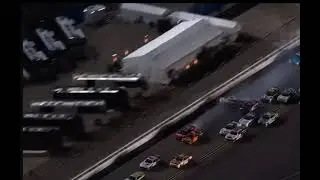 NASCAR Conner Z Causes Big Crash #nascar #motorsport #autosport #racecrash #crash