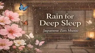 Rain for Deep Sleep 🌧️ Japanese Zen Music | Koto & Shakuhachi (1 Hour)