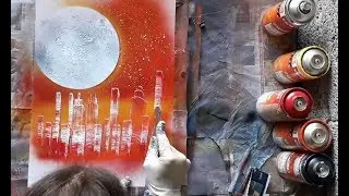 10 spray paintings in 10 minutes  - SPRAY PAINT ART by Ucuetis