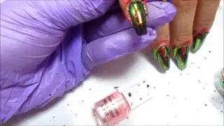 Chameleon flakes nail pigments