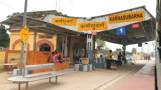KNSN, Karna Subarna railway station West Bengal, Indian Railways Video in 4k ultra HD
