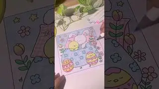 ✨ Cozy Easter vibes only 🐰⁣ #coloringpages #eastercoloring #easter #easterbunny #easteregg