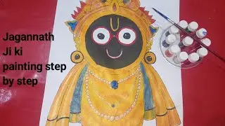 Jagannath Ji Face Black Color Drawing  Pata:4 Easy Art Tutorial