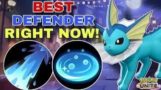 VAPOREON Does EVERYTHING &mdash; Heal, Peel, Tank! Best Defender Right Now?! | Pokemon Unite