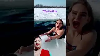 #ice Queen 👑 ice tea ☕🍵☕🍵#winter#snow 🌨️#very hard work#very strong woman#viral video#trending