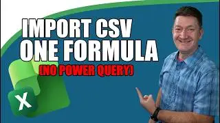Вы импортируете CSV-файлы в Excel не самым удобным способом (новая функция IMPORTCSV)