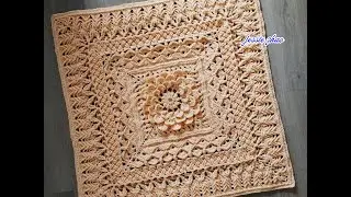 crochet home rug #150 square pattern