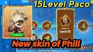 NEW PHILL SKIN + UPGRADING MY PACO TO LEVEL 15 | ZOOBA GAME PLAY WITH PACO AND PHILL