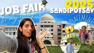 Job Fair in Sandip University🎓💪|15 lakh per Month 😱|#sandipuniversity #vlog