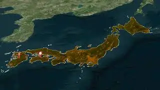 Japan Free Geolayer Map Animation