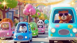 🚗The Most Extravagant Car Parade Ever ! 🌈🐻🐵🦁🐢🐼🐧🐶🐱