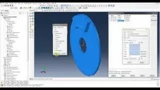 Disc brake coupled temp-displacement analysis tutorial I/IV