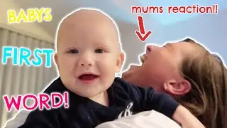 5 MONTH OLD BABY'S FIRST WORD!