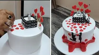 Yummy Engagement Cake Tutorial | Chocolate Cake Design | Engagement Ring Cake | Cake Video 2023