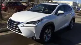 New White on Saddle Tan 2015 Lexus NX 300h Hybrid AWD - Standard Equipment Review - Alberta, Canada