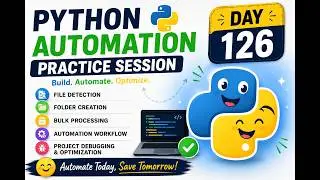 Python Automation Practice Session |File Detection, Bulk Processing & Workflow Automation day 126