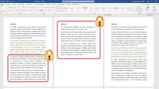 Como inmovilizar el Texto en WORD