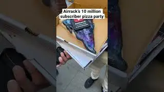 10 million subscriber pizza party in NYC! #creatornow #airrack #10millionsubscribers