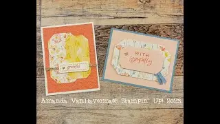 Countryside Corners Dies Fun Fold card from Stampin' Up!