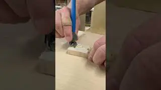 I love the silicone glue brushes #woodworking