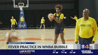 Fever practice in WNBA bubble