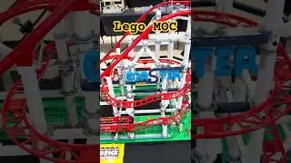 AMAZING Lego Roller-coaster MOC at our recent Brickfesitval! #lego #moc #legomoc #rollercoaster