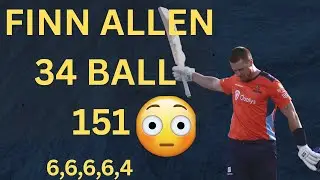 FINN ALLEN SMASHES 34 BALL 150