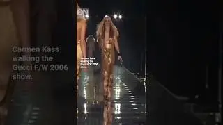 Runway Throwback: Carmen Kass for Gucci Fall/Winter 2006.