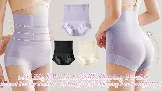 🌟Instant Tummy Tuck! Ice Silk High-waist Shaping Panties Lift Hips!