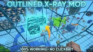 Outlined X-Ray Mod for MCPE 1.26+ | See Ores Clearly