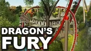 RCT3 Dragon's Fury - Floorless dive machine (Griffon) HD
